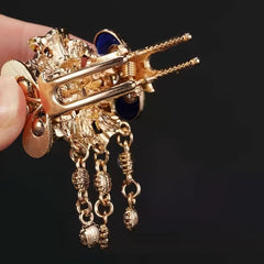 Butterfly Rhinestone Hair Clip Enamel Painted Hair Accessories