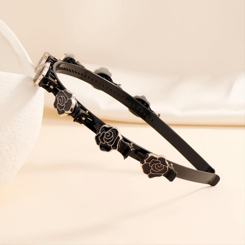 Metal Rose Headband Female Retro Flower Headband Hair Accessories
