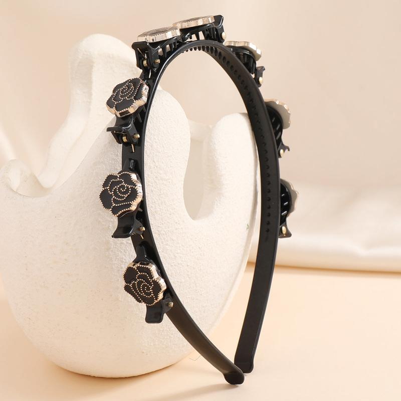 Metal Rose Headband Female Retro Flower Headband Hair Accessories