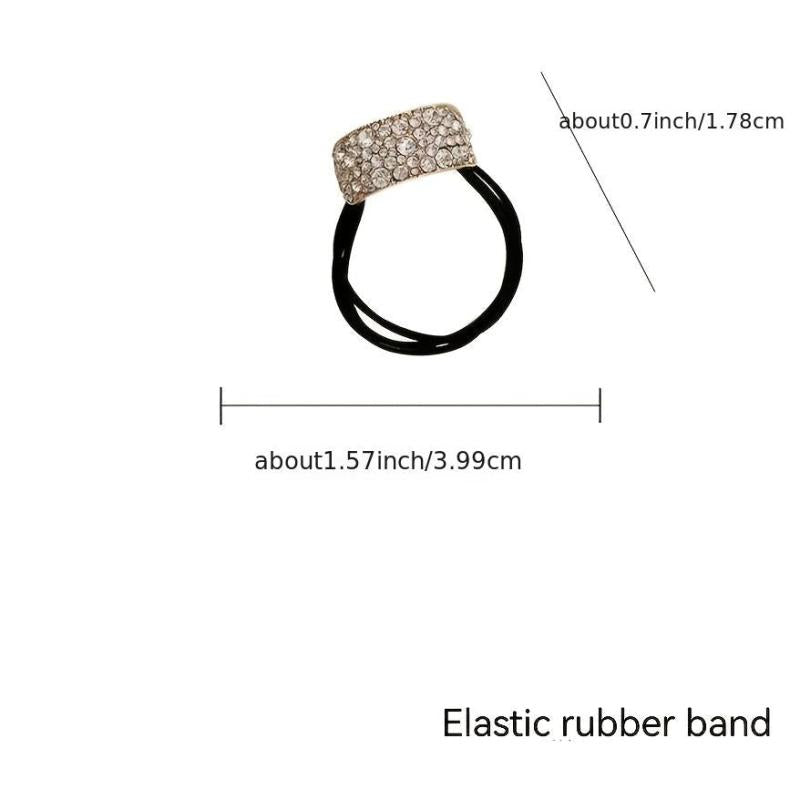 Rhinestone Glitter Ponytail Holder Hair Rope Elastic Hair Tie Band