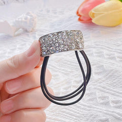 Rhinestone Glitter Ponytail Holder Hair Rope Elastic Hair Tie Band