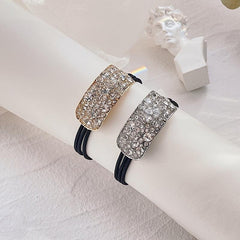 Rhinestone Glitter Ponytail Holder Hair Rope Elastic Hair Tie Band