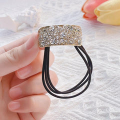Rhinestone Glitter Ponytail Holder Hair Rope Elastic Hair Tie Band