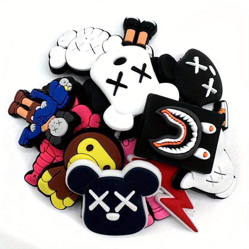 17PCS Ghost Shoe Charms Clogs Shoes Accessories