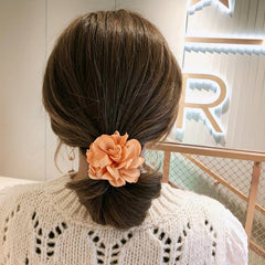 6pcs Colorful Flower Hair Tie Headband Ponytail Holder Hair Accessories