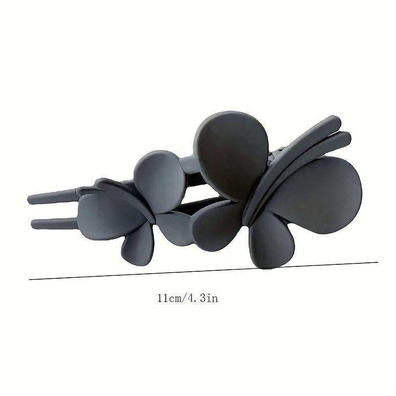 2pcs Matte Hair Claw for Women Back Head Updo Hair Clip