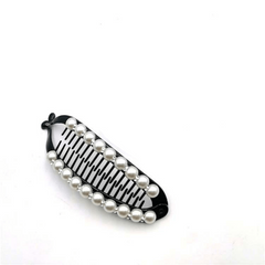 Pearl Hair Clip Banana Clip Ponytail Holder Acrylic Hairclip