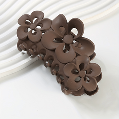 Matte Flower Hair Claw Female Headwear Shark Claw Hair Accessory