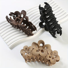 Matte Flower Hair Claw Female Headwear Shark Claw Hair Accessory