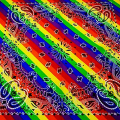 Rainbow Square Scarf Sports Scarf Headscarf Pride Month Accessories