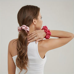 5pcs Large Silk Scrunchie Hair Tie Oversized Hair Rope for Women Girls