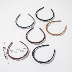 6PCS Multicolor Wavy Hair Band Plastic Headbands Style Hair Hoop