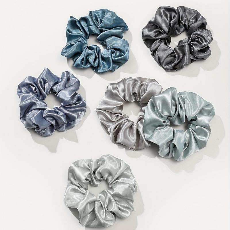 12pcs Scrunchies Hair Tie Soft Hair Rope Elastic Ponytail Holder Women Girls