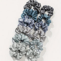 12pcs Scrunchies Hair Tie Soft Hair Rope Elastic Ponytail Holder Women Girls