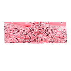 Boho Paisley Knot Wide Headband Stretch Hair Wrap Yoga Running Workout Hairband