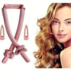 Heatless Hair Rollers Curling Rod Headband With 2 Clips No Heat Hair Roller