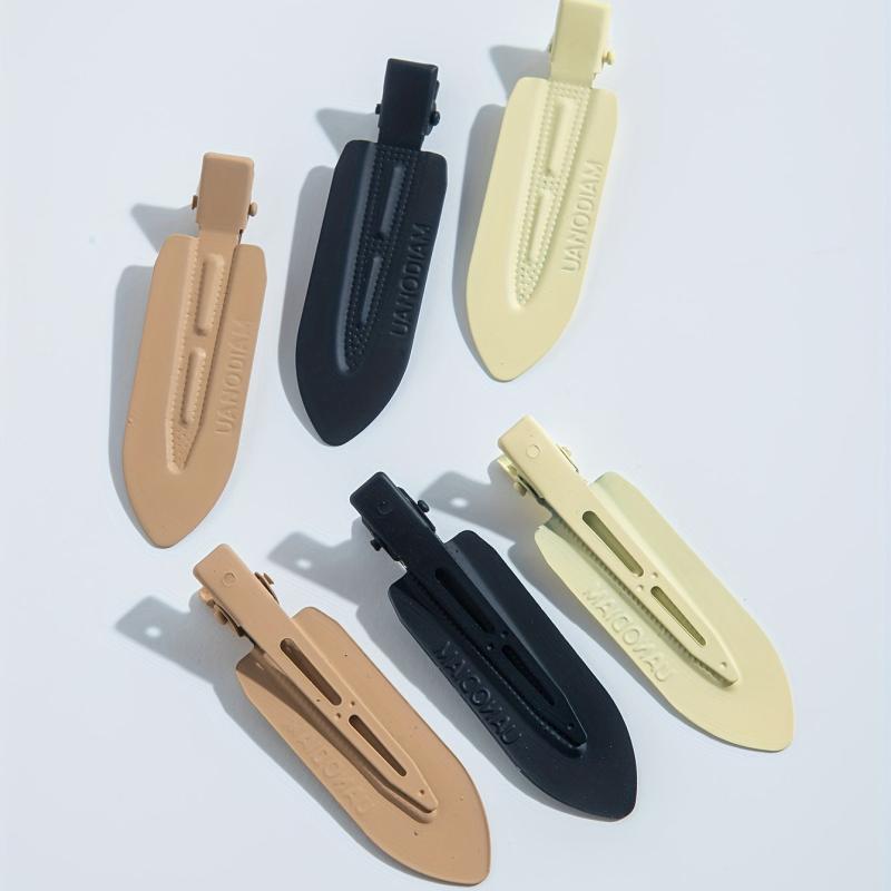 6pcs No Bend Hair Clips No Crease Hair Clip Barrettes For Styling Makeup