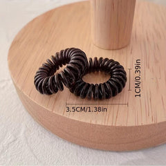 Spiral Hair Tie Style Hair Ring Elastic Ponytail Holder Hair Accessories