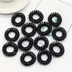 Spiral Hair Tie Style Hair Ring Elastic Ponytail Holder Hair Accessories