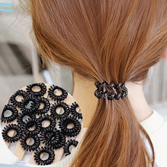 Spiral Hair Tie Style Hair Ring Elastic Ponytail Holder Hair Accessories