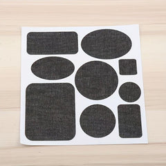 Denim Patch Multiple Sizes for Repairing Holes and Decorating Clo