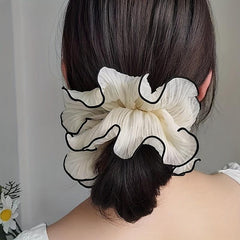 Large Contrast Binding Scrunchies Hair Tie Hair Accessories