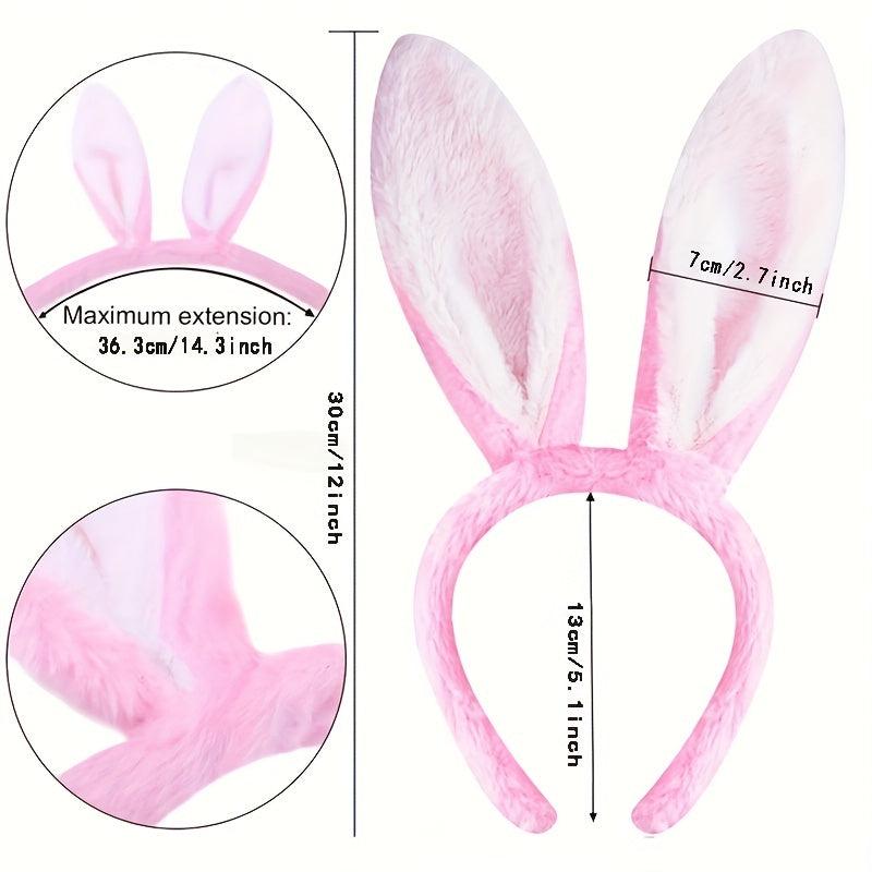 Rabbit Ears Plush Headband Easter Party Favor Hairband Cosplay Costumes
