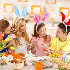 Rabbit Ears Plush Headband Easter Party Favor Hairband Cosplay Costumes