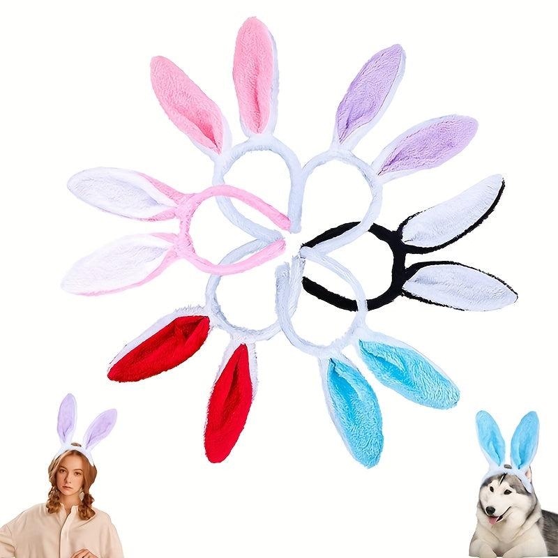 Rabbit Ears Plush Headband Easter Party Favor Hairband Cosplay Costumes