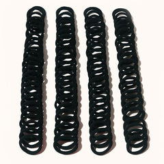 100pcs Solid Hair Tie Ponytail Holder Minimalist Hair Band