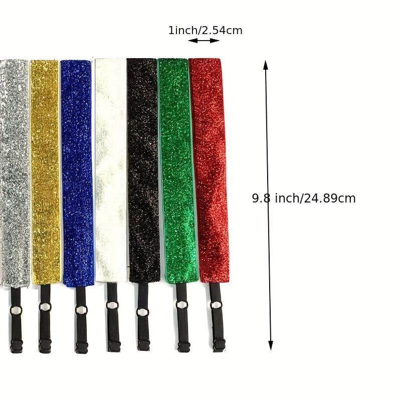Adjustable Glitter Elastic Headbands Wide Sweatbands Hair Accessories Women Girl