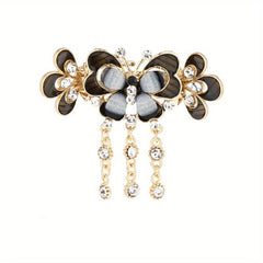 Rhinestone Butterfly Hair Claw Metal Hairpins