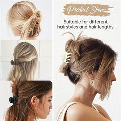 4pcs Small Hair Claw Clip Matte Non-slip Short Hair Accessories