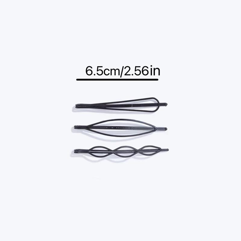 Geometric Metal Hair Clips Set Minimalist Hair Styling Jewelry for Women