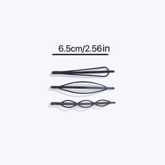 Geometric Metal Hair Clips Set Minimalist Hair Styling Jewelry for Women