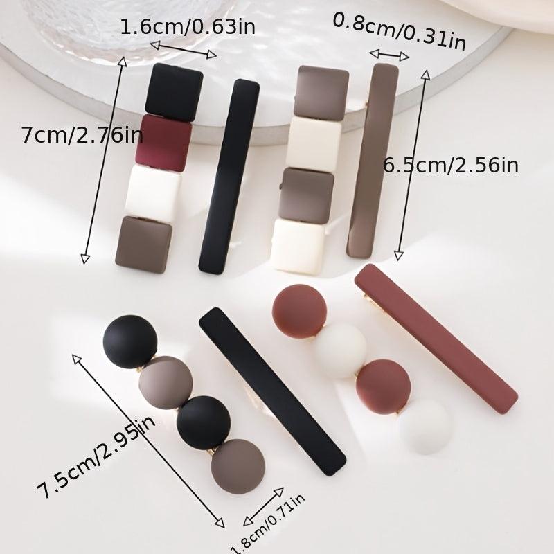 Vintage Geometric Hair Clips Metal Hair Pin for Women Girls