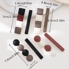 Vintage Geometric Hair Clips Metal Hair Pin for Women Girls
