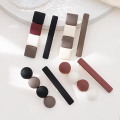 Vintage Geometric Hair Clips Metal Hair Pin for Women Girls