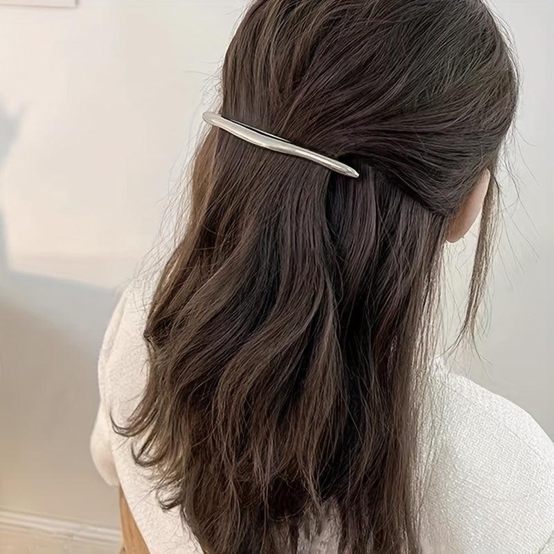 Silvery Alloy Hair Clip Duck Billed Style Hair Accessories Women