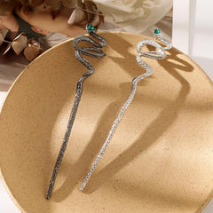 Vintage Metal Snake Hairpin Animal Hairpin Alloy Hair Pin Chignon Hair Accessori