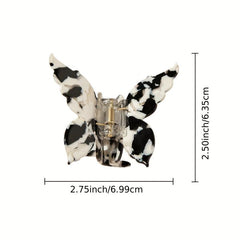 Y2K Acetate Butterfly Hair Claw Clip Gradient Shark Claws Ponytail Holder
