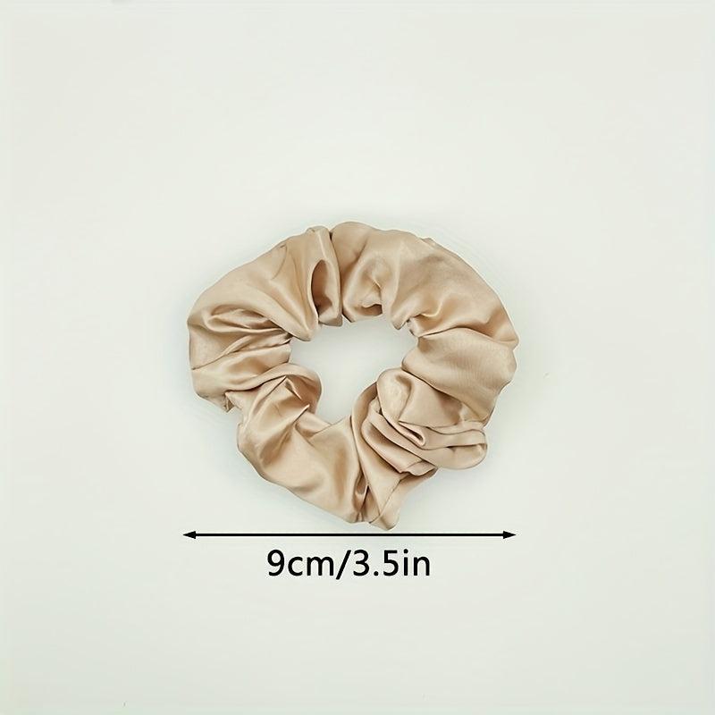 12 Pcs Satin Hair Scrunchies Soft Style Hair Ring Hair Tie