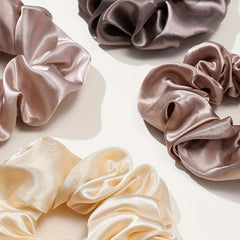 12 Pcs Satin Hair Scrunchies Soft Style Hair Ring Hair Tie