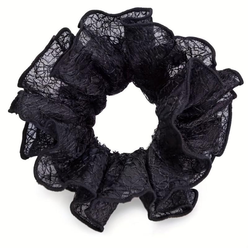 Solid Mesh Hair Rope Ponytail Holder Hair Accessories For Women Girls