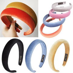 Velvet Padded Headband Vintage Hair Accessory Women