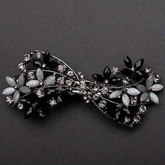 Retro Floral Hair Clip Rhinestone Daisies Barrette