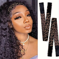 Leopard Headband Elastic Lace Band for Wig Closure Frontal