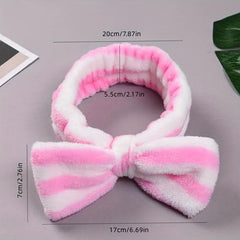 Coral Fleece Headband Bowknot Plush Headband Hair Accessories Women