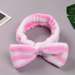 Coral Fleece Headband Bowknot Plush Headband Hair Accessories Women