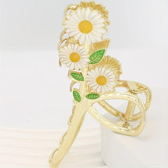Daisy Hair Clip Flower Hair Claw Hair Accessories For Girls Women